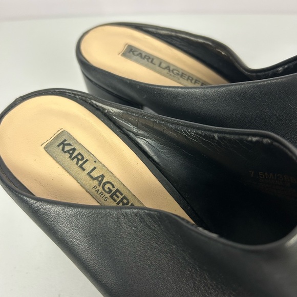 Karl Lagerfeld Paris Jensen Mule in Black Size 7.5 - Picture 4 of 12